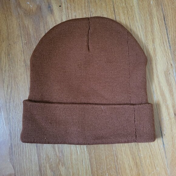 Brown Unisex Beanie Canadian One Size - Picture 2 of 2